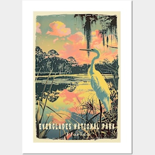 Everglades National Park Vintage Travel  Poster Posters and Art